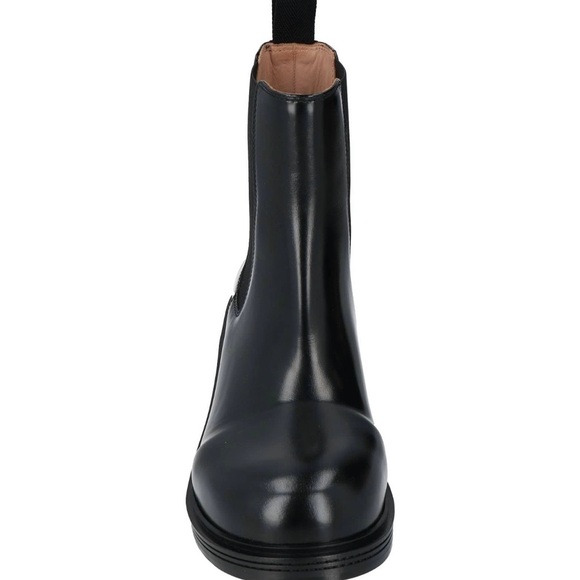 Bottega Veneta Glossy Black Leather Boots main image 4